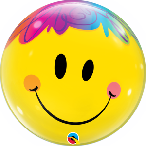 Bright Smile Face Bubble Balloon (D)