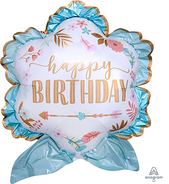 Boho Happy Birthday Balloons