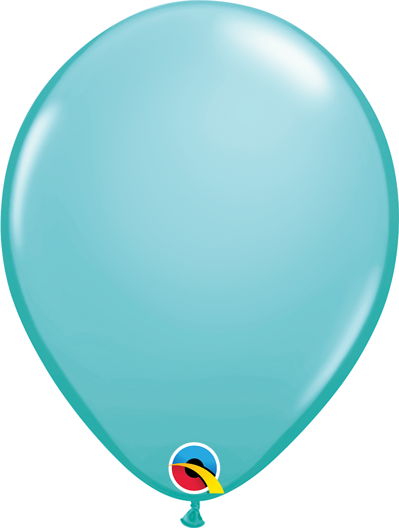 product image of 11 inch latex balloon in the color caribbean blue/light teal