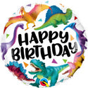 Happy Birthday Colorful Dinosaurs