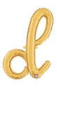 Air-Filled, Non-Floating Small Script Letters