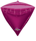 Bright Pink 3-D Diamondz Foil Balloon (21 Inch)