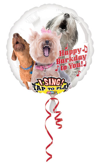 Dogs Barking Happy Birthday Singing Balloon (D)