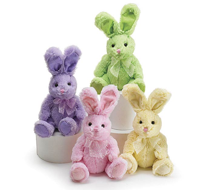 Pastel Bunny Plush Stuffed Animal