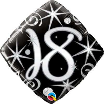 Elegant Sparkle Age 18 Birthday Balloon
