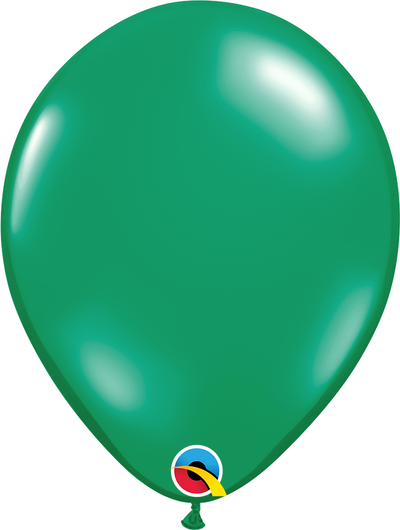 product image of 11 inch latex balloon in the color emerald green