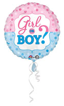 Gender Reveal Boy or Girl Question Balloon (18 Inch)