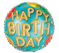 Gold Message Birthday Balloon (18 Inch)