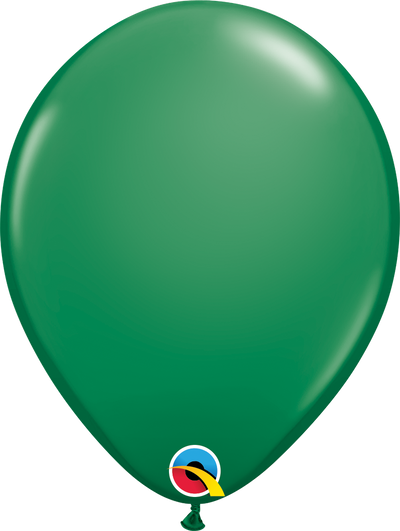 product image of 11 inch latex balloon in the color dark green/forest green