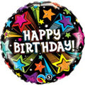 Birthday Colorful Shooting Stars Balloons (18 Inch)