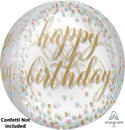 Happy Birthday Pastel Confetti Orbz