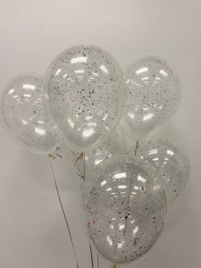 product image of 11 inch latex balloon filled with glitter confetti