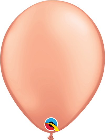 product image of 11 inch latex balloon in the color rose gold