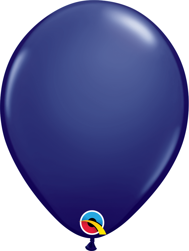 product image of 11 inch latex balloon in the color navy blue