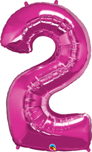 Extra Large 4' Magenta Numbers