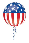 Patriotic Flag Orbz Balloon (15 Inch)