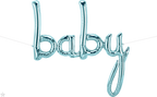 Baby Letters Script Balloon Banners