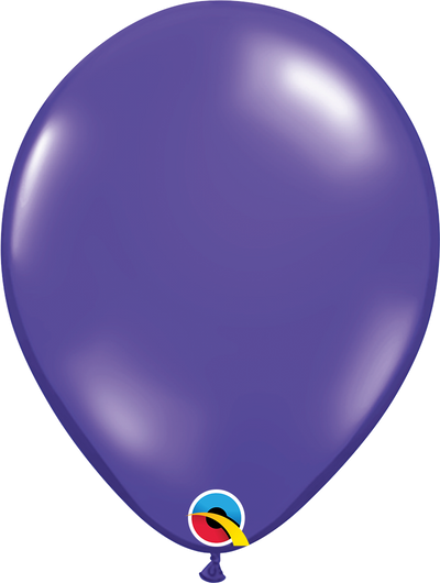 product image of 11 inch latex balloon in the color quatrz purple