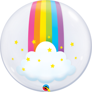 Rainbow Clouds Bubble Balloon