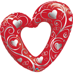 Jumbo 42" Entwined Linky Hearts