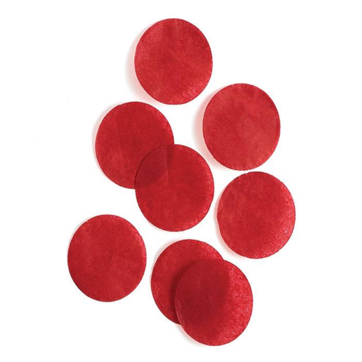 Red Tissue Paper Confetti Circles