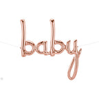 Baby Letters Script Balloon Banners