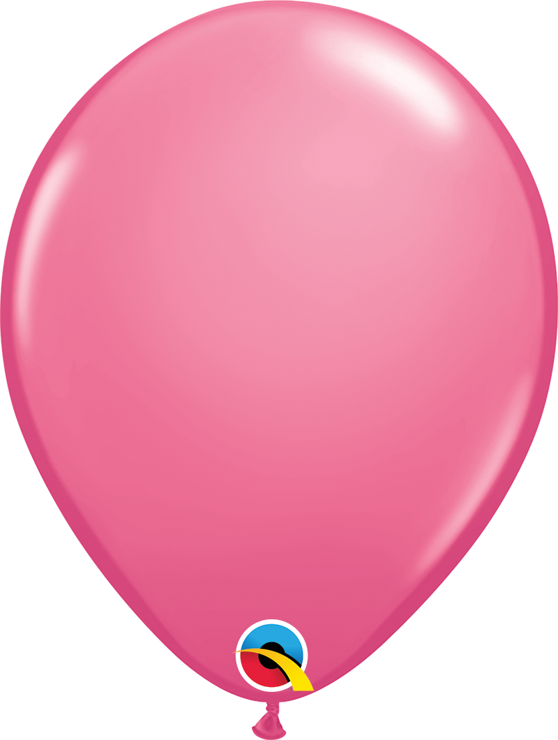 product image of 11 inch latex balloon in the color  rose pink