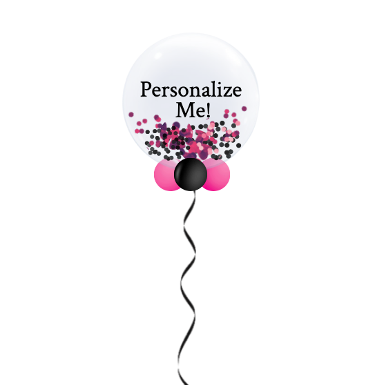 Fashion Personalized Confetti Bubbles