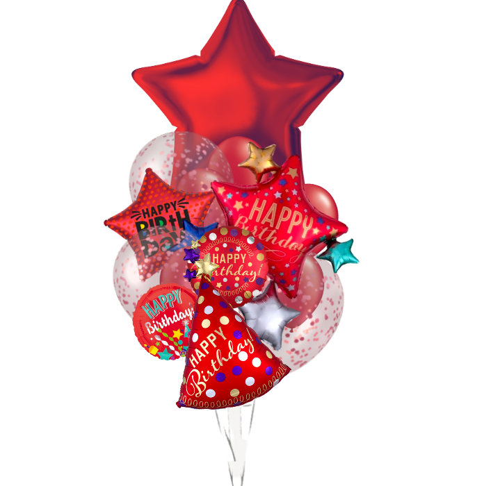 Red Birthday Designer's Choice Bouquet