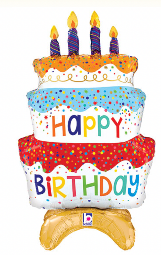 Happy Birthday Sitting Cake