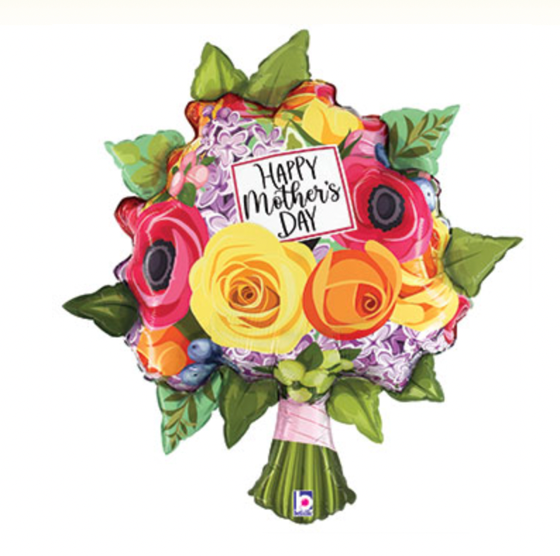 Happy Mother's Day Floral Bouquet Foil Balloon