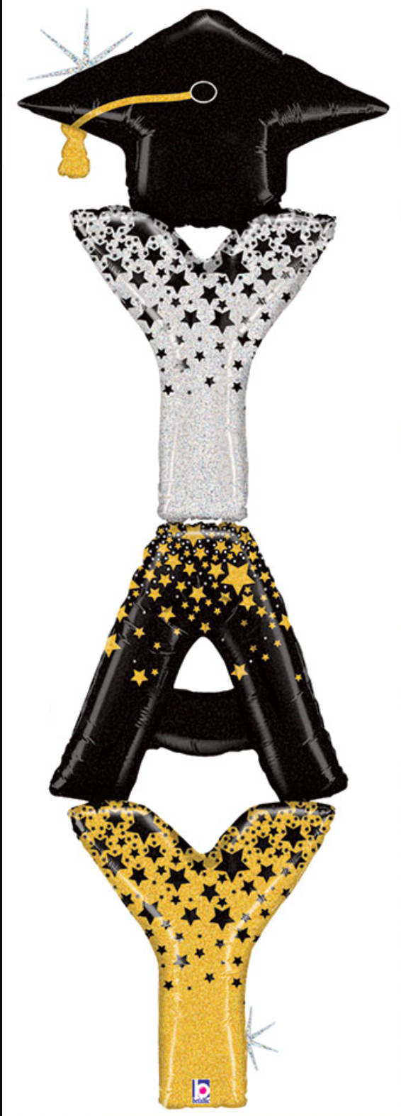 YAY Grad Stacker Balloon 6' Tall Foil Balloon