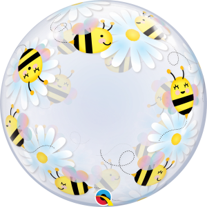 Sweet Bees and Daisies Bubble Balloon