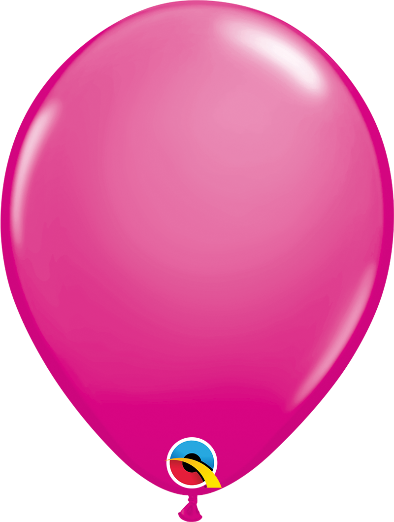 product image of 11 inch latex balloon in the color wildberry / magenta pink