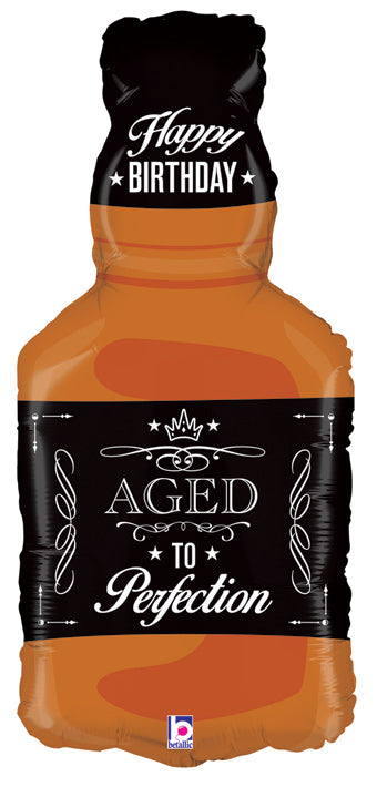 Aged to Perfection Whiskey Adult Birthday Balloon