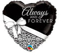Always and Forever Anniversary 18" Foil Balloon (D)