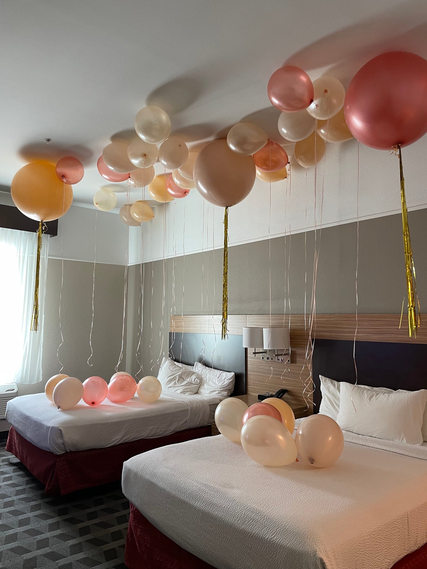 Blushing Neutrals Hotel Celebration Surprise Packages
