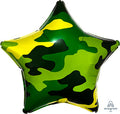Camouflage Star 19" Foil Star