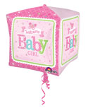 Cubez Boy or Girl Baby Balloon (D)