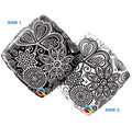 Black and White Damask Pattern Diamond Foil Balloon (18 Inch)