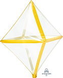 Gold Trimz Diamond Anglez Balloon (16 Inch)