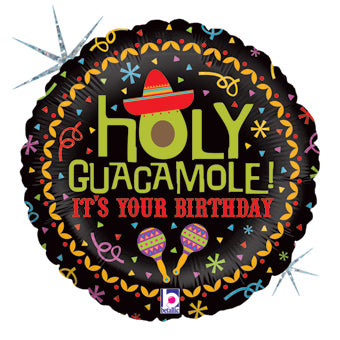 Holy Guacamole Birthday Balloon (18 Inch)