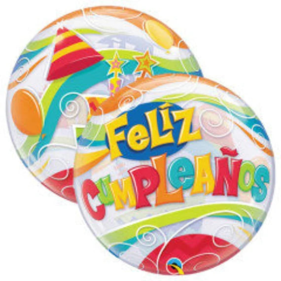 Feliz Cumpleanos Bubble 22" (D)