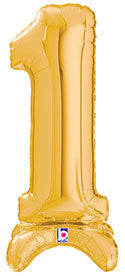 Non-floating, Standing 2' Gold Numbers (OPTIONS AVAILABLE)
