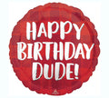 Happy Birthday Dude Balloon (18 Inch)