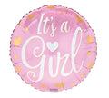 It's A Girl Gold Dots Balloon (18 Inch)