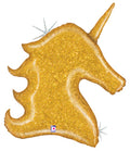Glittering Gold Unicorn Balloon (38 Inch)