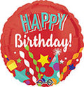 Happy Birthday Festive balloon (18 Inch)