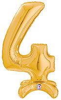 Non-floating, Standing 2' Gold Numbers (OPTIONS AVAILABLE)