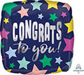 Congrats To You Stars Balloon (18 Inch)